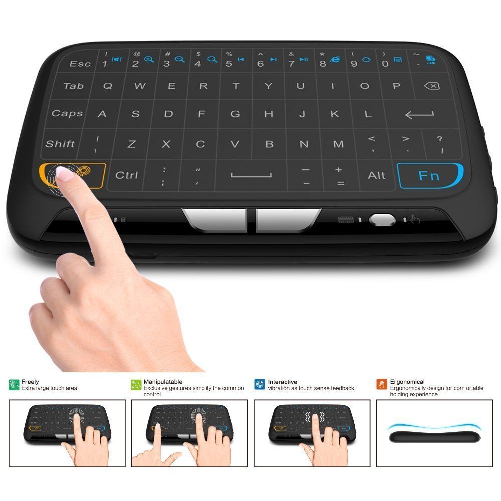 H18 mini touchpad klávesnice, briv