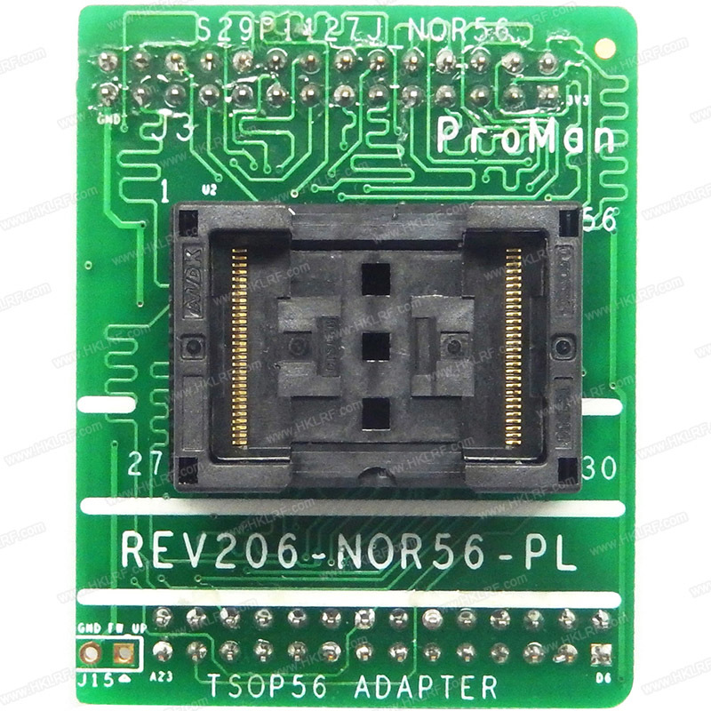 Adapter TSOP56 pro TL86-PLUS a ProMan Chip Programmer, briv