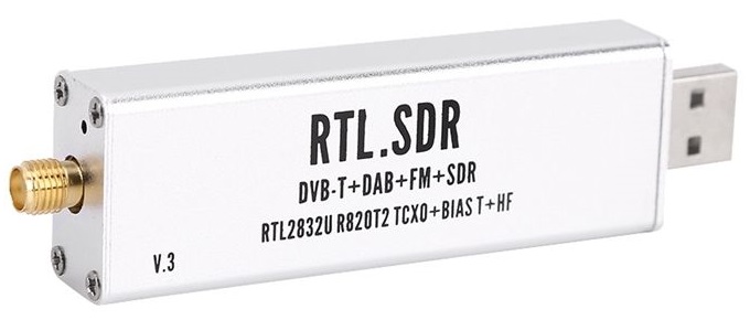 HQXRTEK 1PPM TCXO RTL-SDR USB přijímač, briv