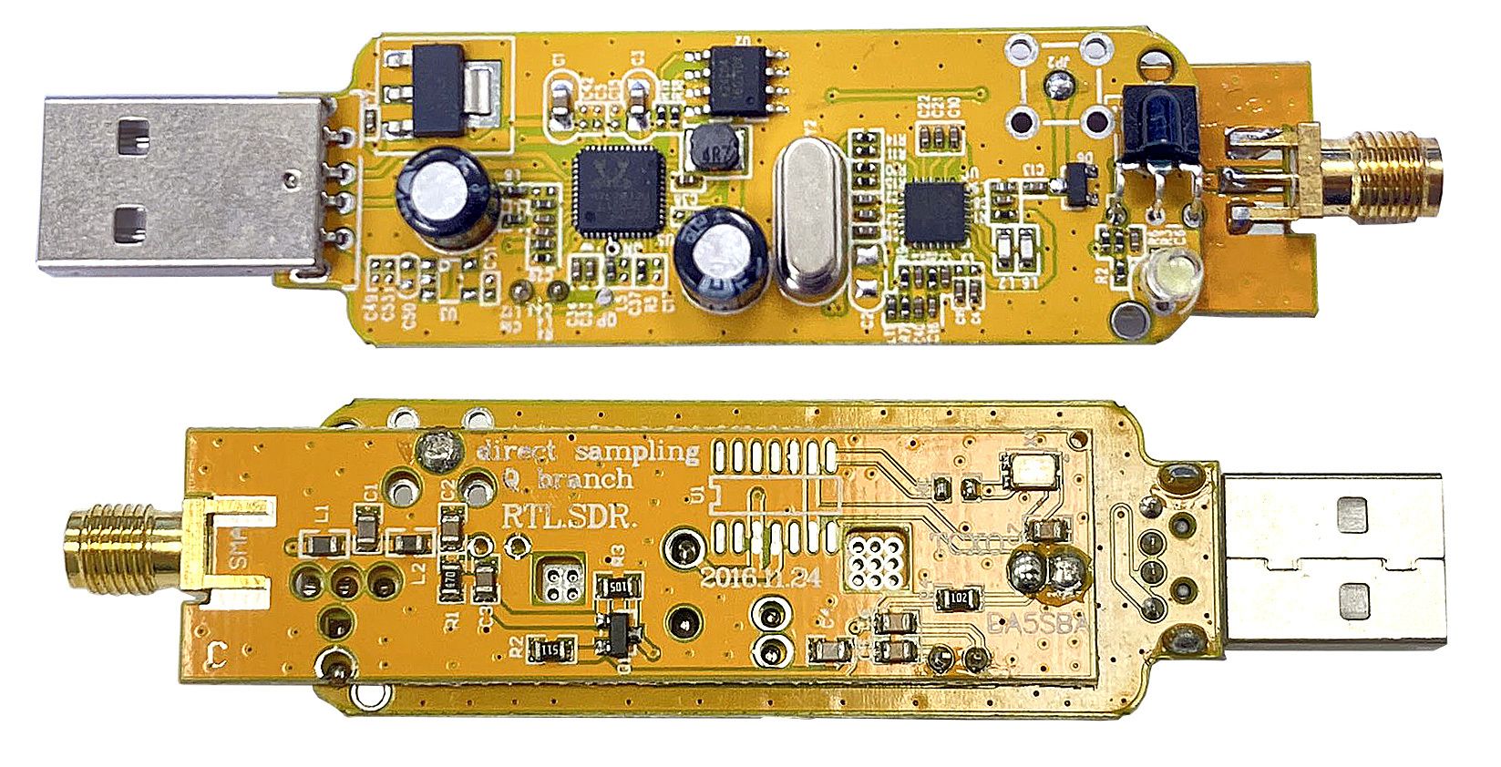 HQXRTEK 1PPM TCXO RTL-SDR USB přijímač, briv