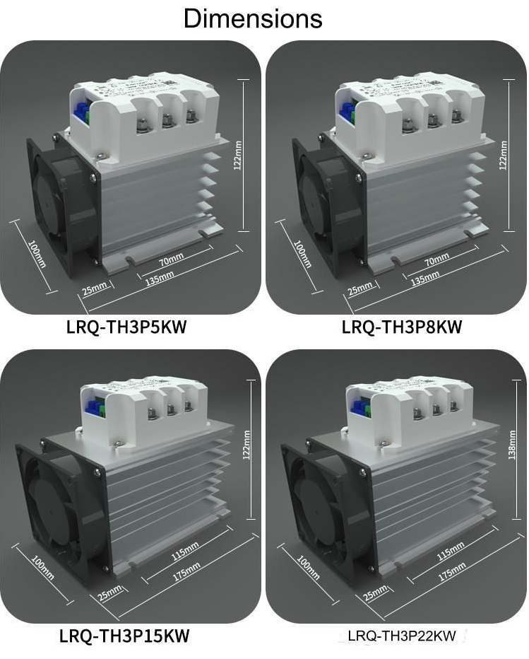 LRQ, kompaktní řada softstartérů, 1-fázový / 3-fázový s výkonem až 22 kW, briv