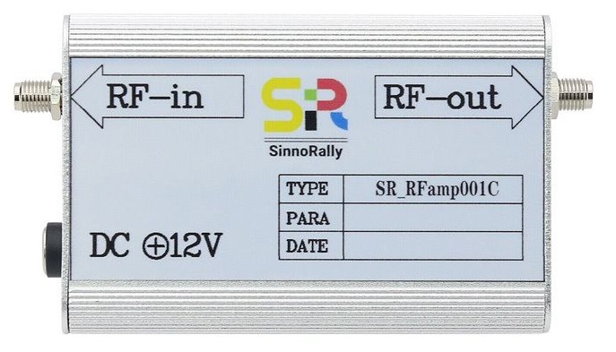 RFamp001C zesilovač, 30dB, 9KHz-6GHz, briv