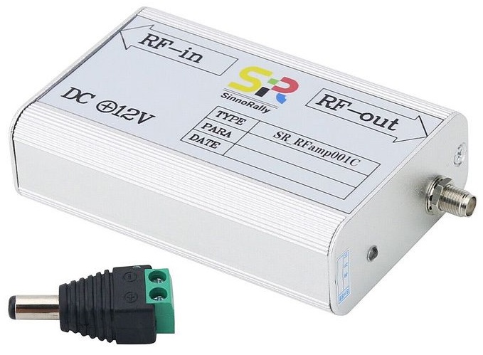 RFamp001C zesilovač, 30dB, 9KHz-6GHz, briv