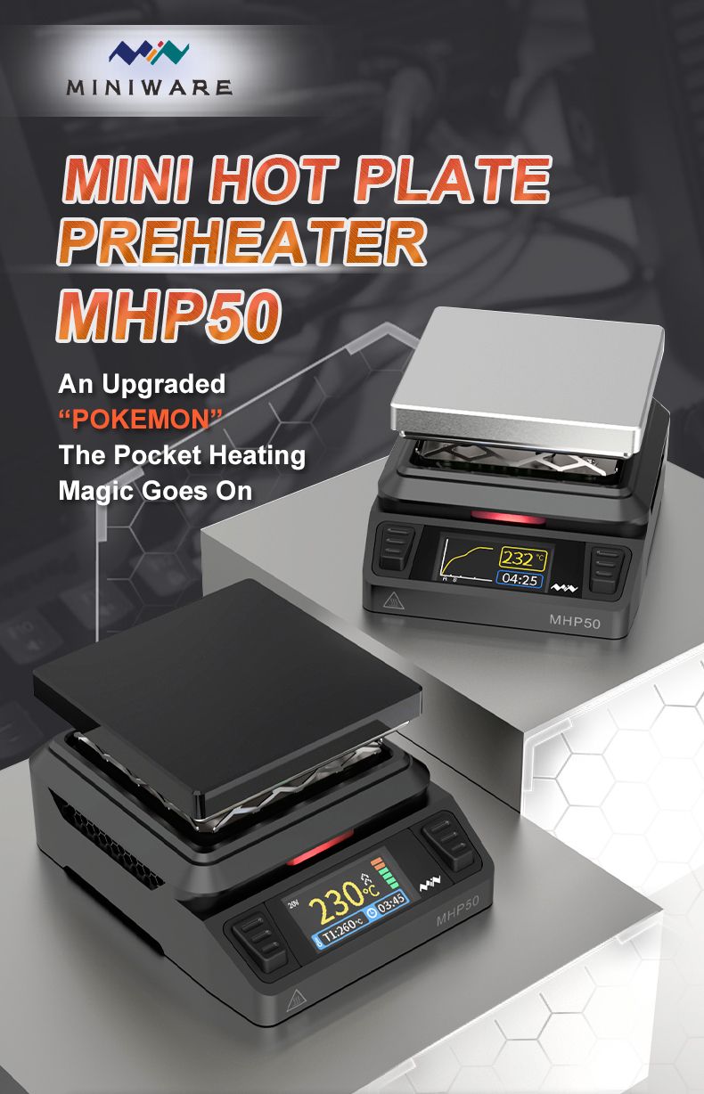 Předehřívací deska MHP50 Mini (Mini Hot Plate Preheater), briv