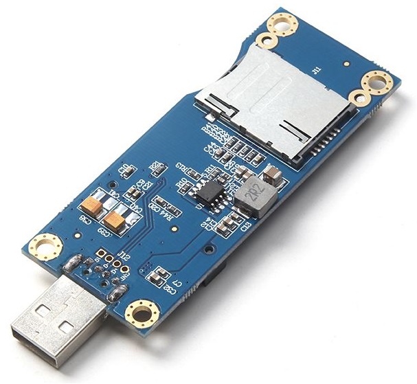Adaptér datového přenosu, podporuje rozhraní 3x5 cm miniPCIe na USB 2.0. Vysoce kvalitní produkt.