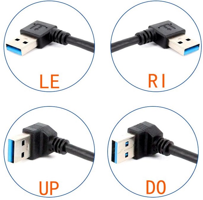 USB-C M - USB 3.0-A M OTG kabel, 0.25m, briv