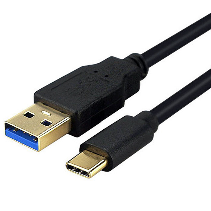 USB-C M - USB 3.0-A M OTG kabel, 0.25m, briv