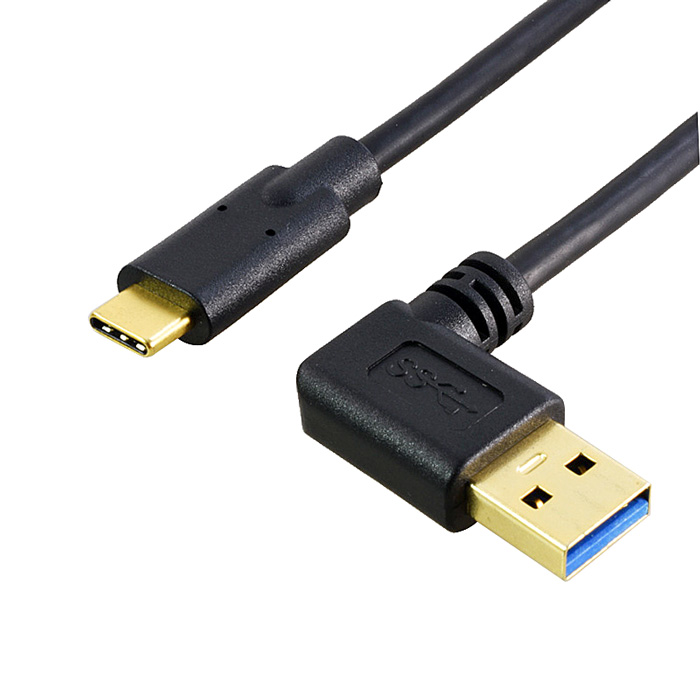 USB-C M - USB 3.0-A M OTG kabel, 0.25m, briv