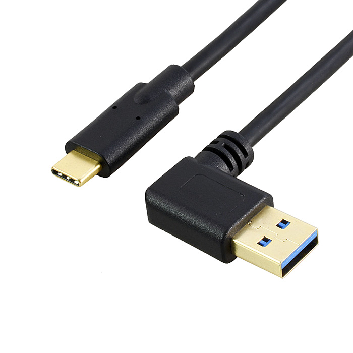 USB-C M - USB 3.0-A M OTG kabel, 0.25m, briv