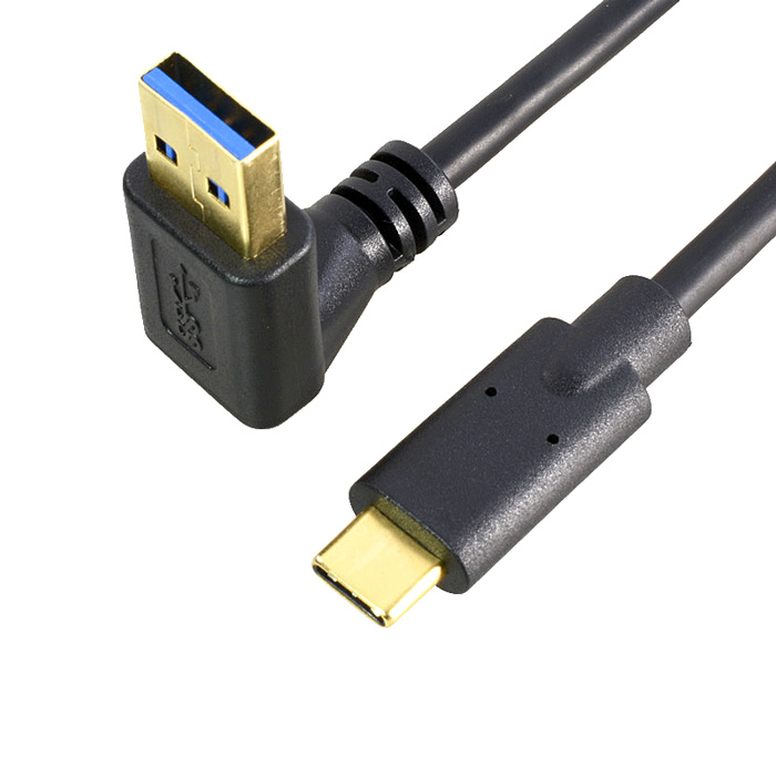 USB-C M - USB 3.0-A M OTG kabel, 0.25m, briv