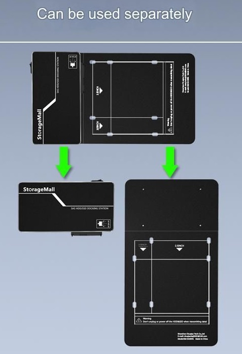 SASDM01 SAS/SATA na USB adaptér, briv