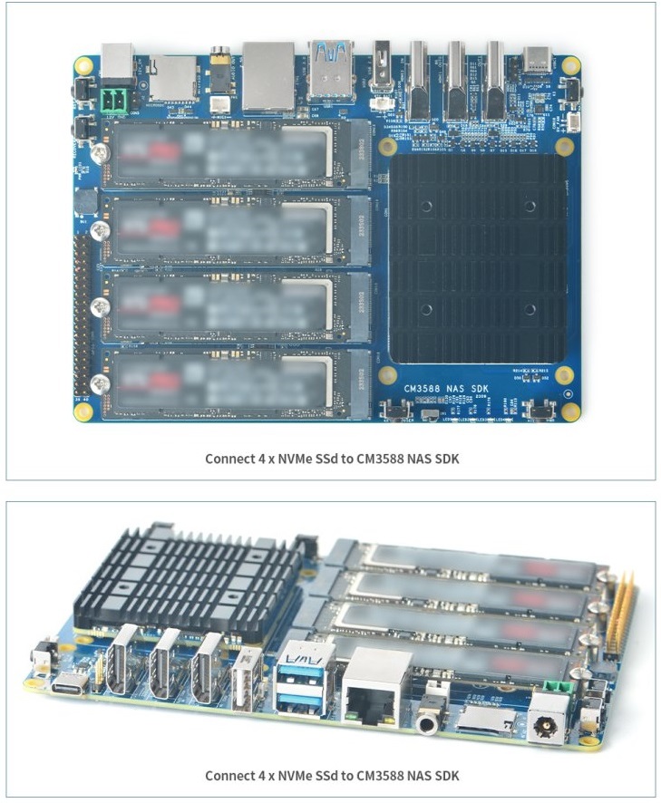 CM3588+ 16+64GB Komplete Sada s Kovovým Krytem, briv