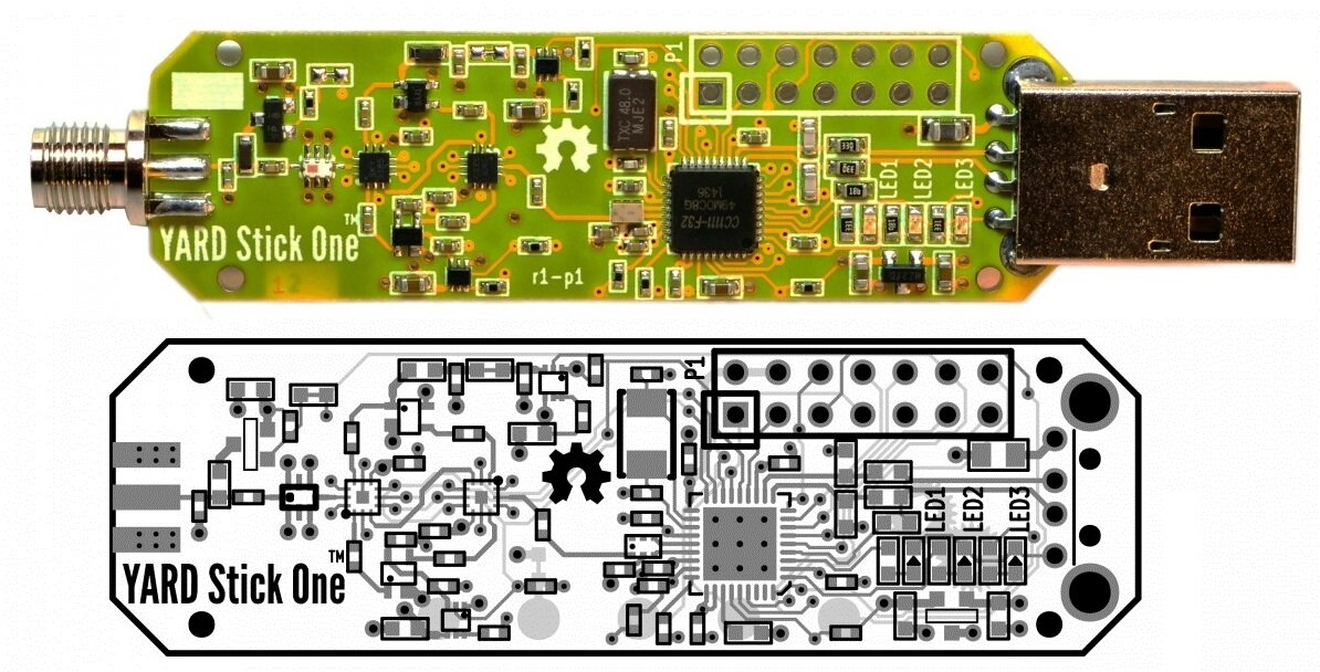 Nooelec - YARD Stick One - Sub-1GHz, Half-Duplex Wireless Transceiver