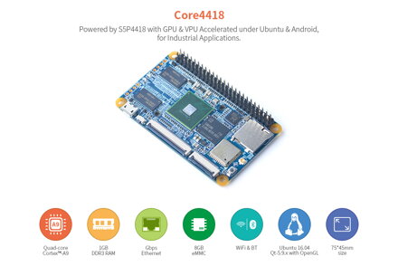 NanoPi Core4418 vývojová deska S5P4418